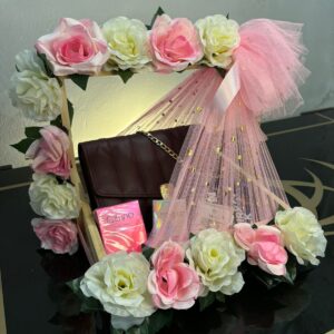 Flowers decorated Gift Basket