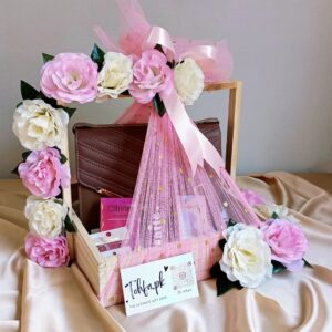 Floral Gift Basket for Birthday