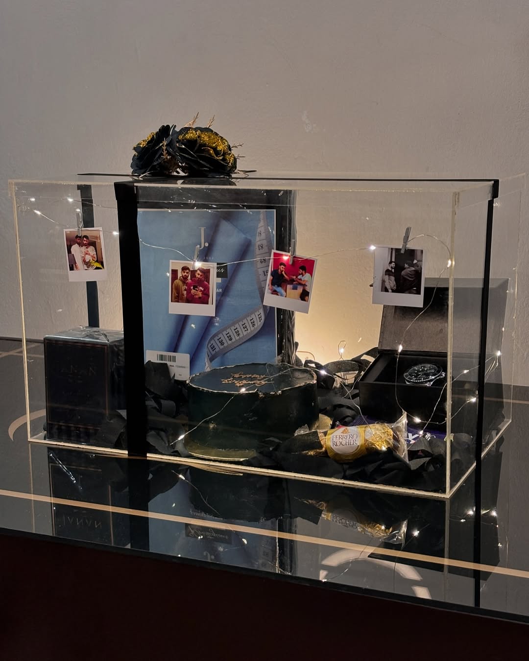 Black Theme Customized Gift Box – Premium Gift Set for Him